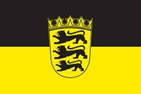 Baden-W&uuml;rttemberg Flagge