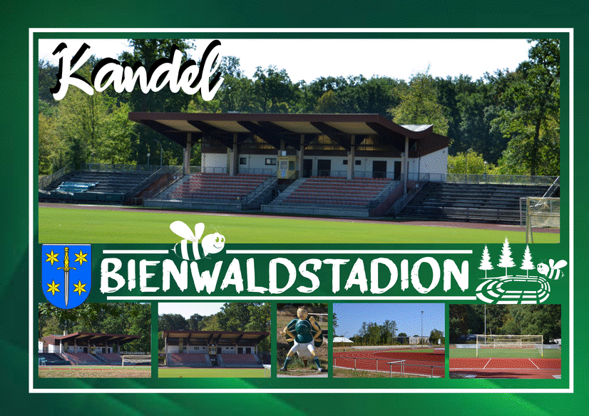 Bienwaldstadion Kandel Postkarte